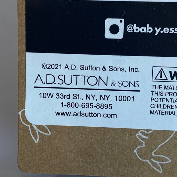 Baby Essentials My First Easter Bib & Sock Set A.D. Sutton NEW Bunny Rabbit - Picture 7 of 8